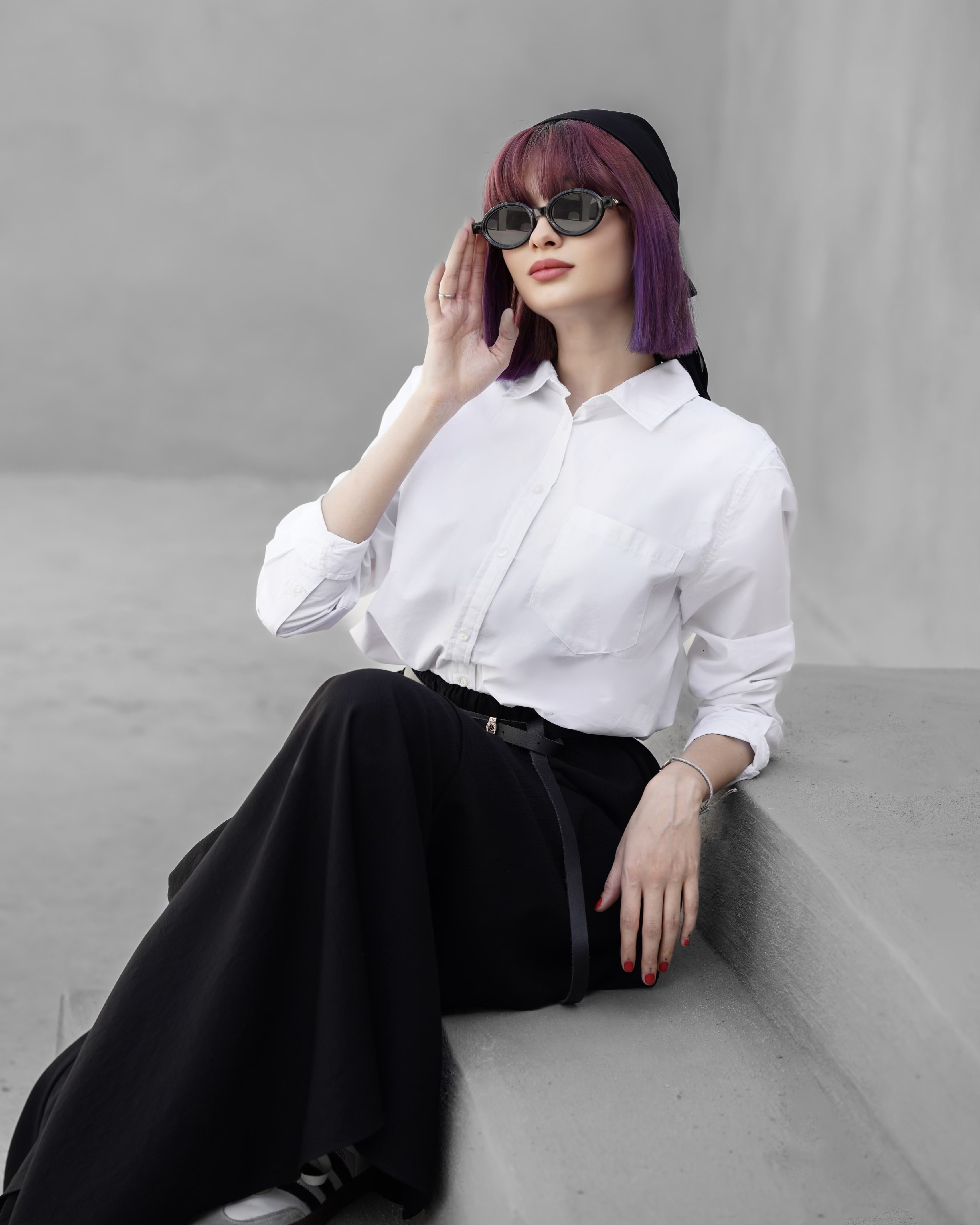 شومیز سفید بیسیک