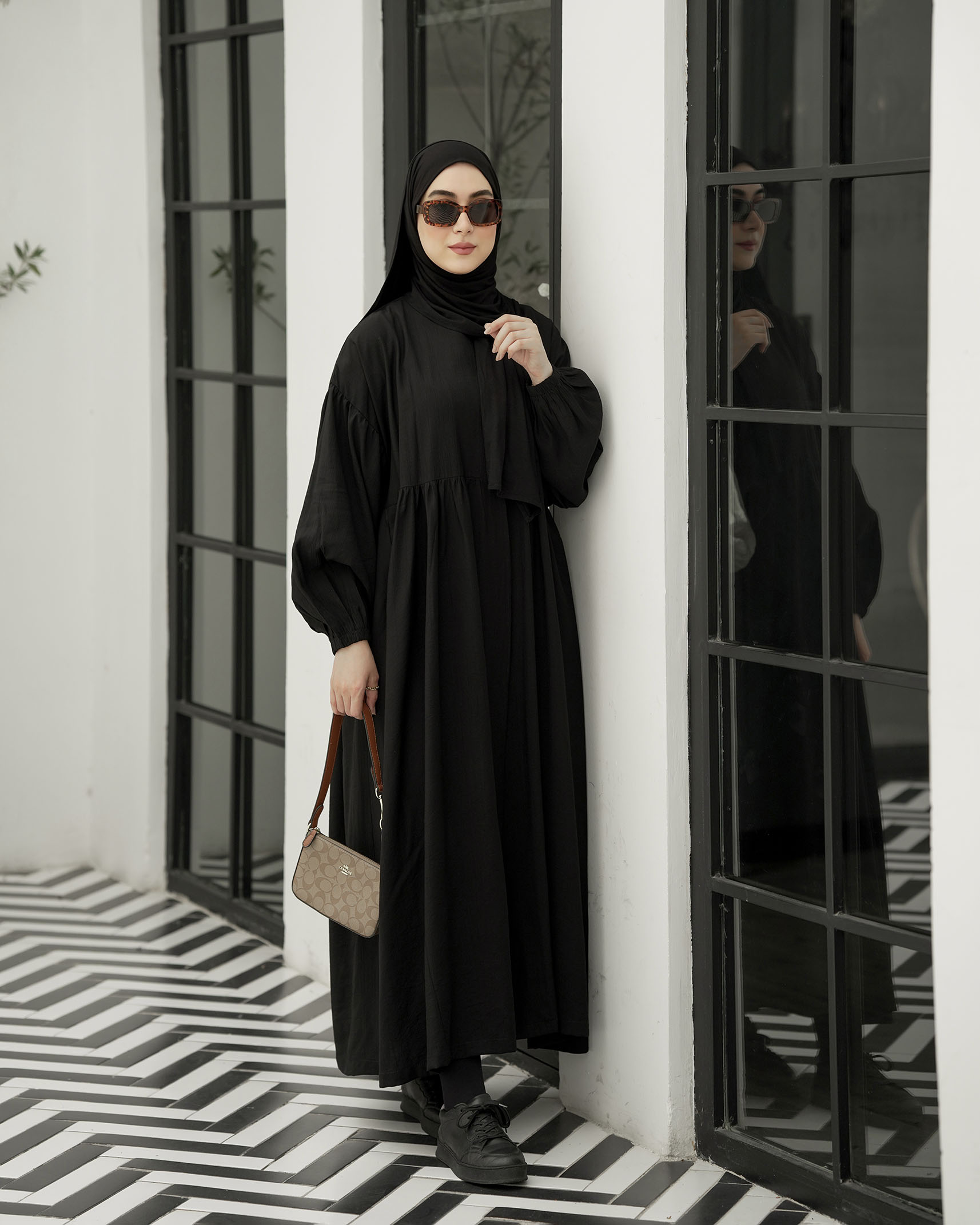 عبا چین دار