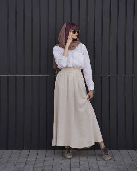 دامن لینن فرانسوی