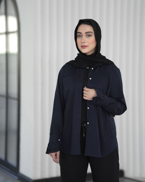 شومیز سورمه ای