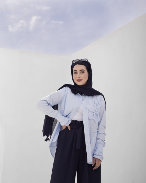 شومیز گل برجسته